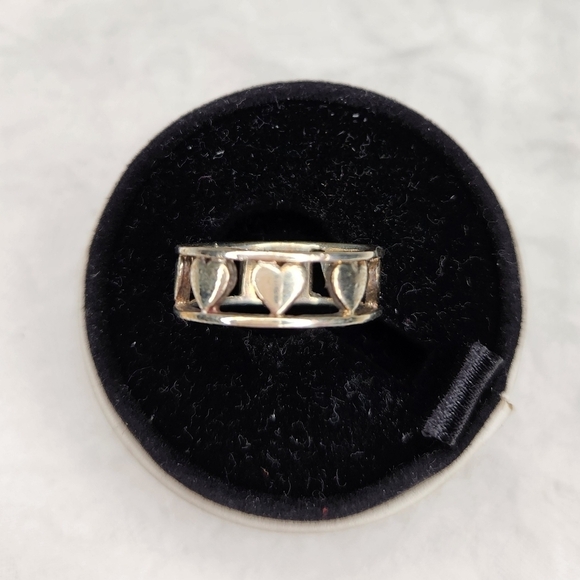 90s silver heart ring - Picture 1 of 8